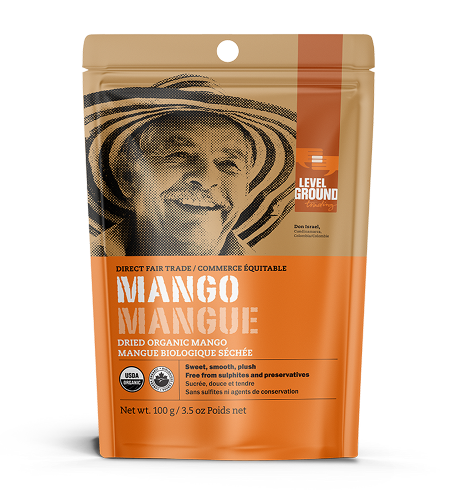 Organic dried mango, 100 gram package